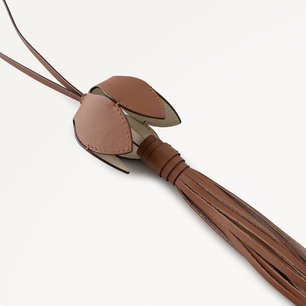Flower Lane Small Bag Charm Cognac - RUTHERFORD & Co