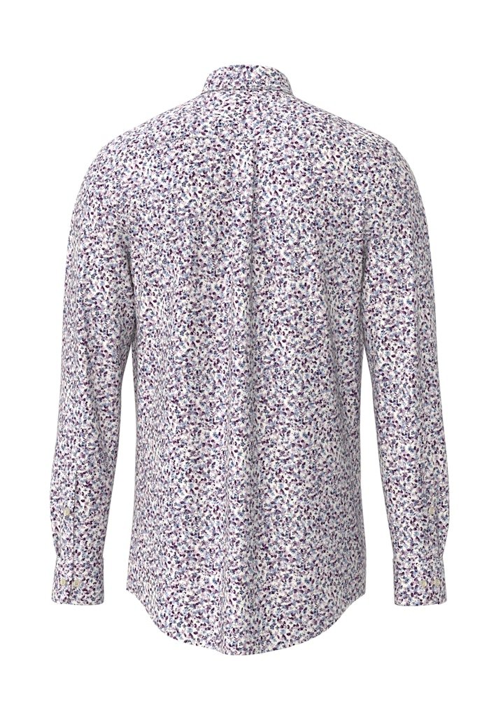 Flower Print, B.D., 1/1 Aubergine - RUTHERFORD & Co