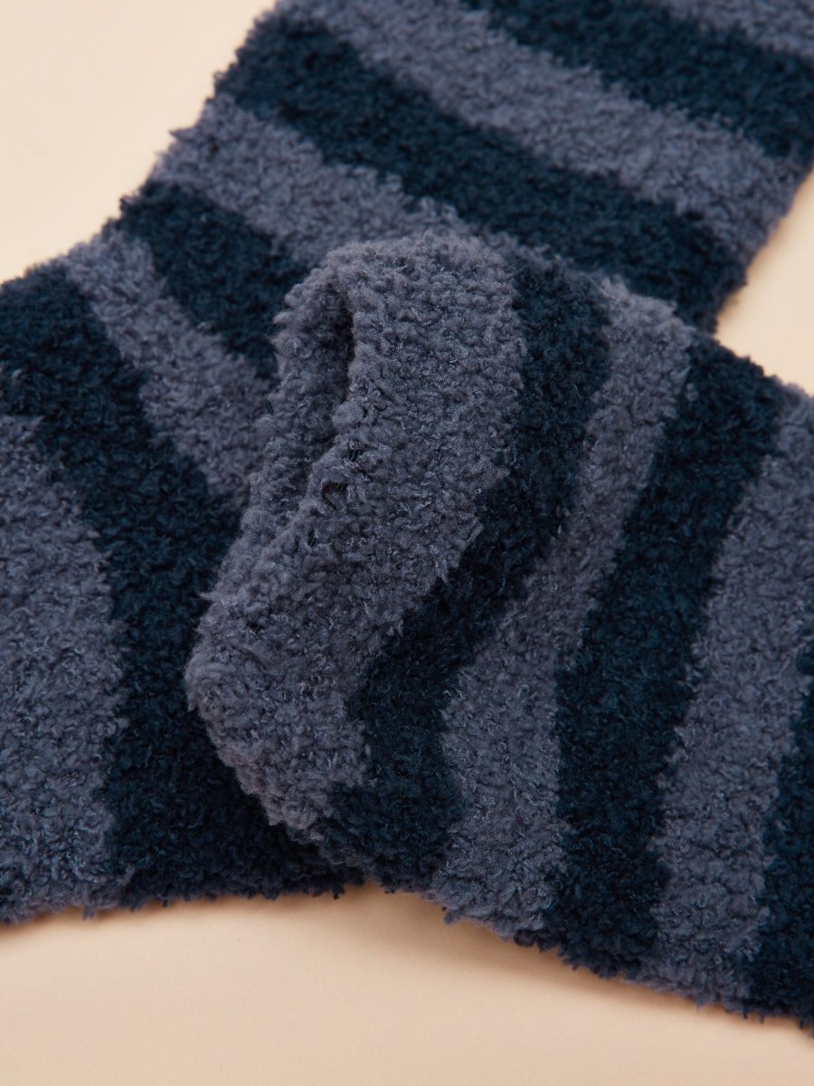 Fluffy Blue Socks - RUTHERFORD & Co