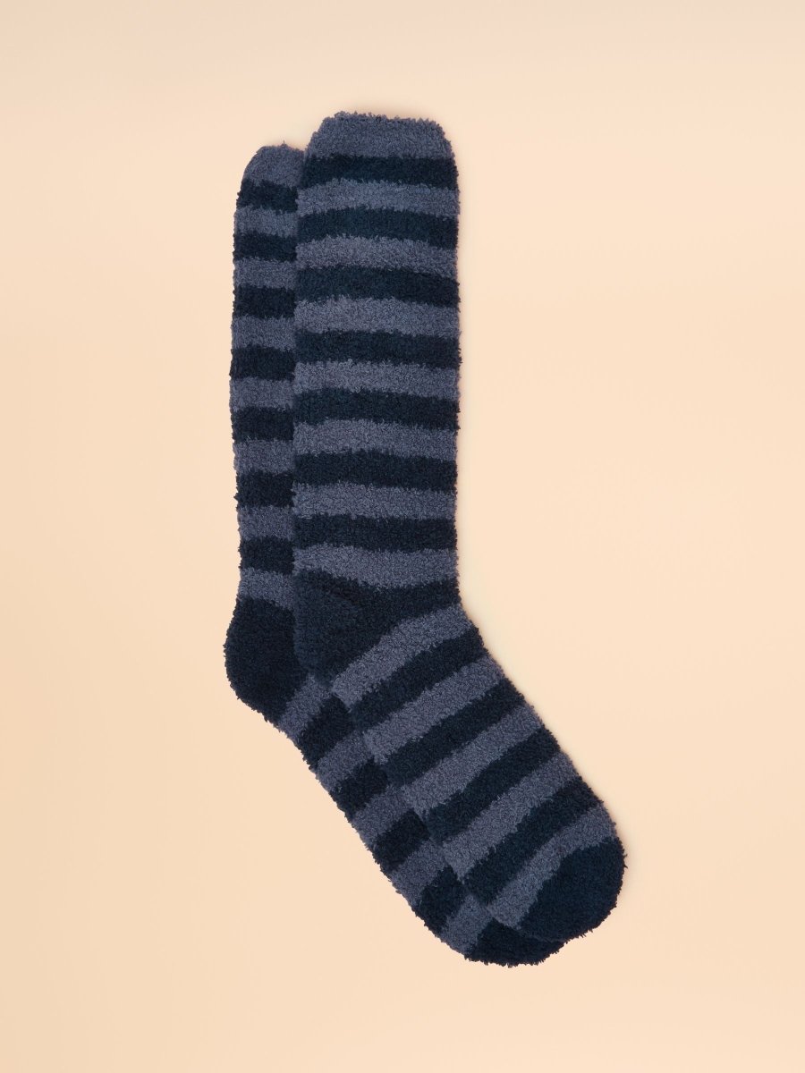 Fluffy Blue Socks - RUTHERFORD & Co
