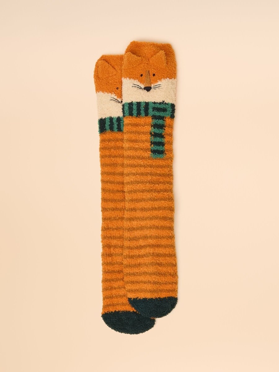 Fluffy Orange Socks - RUTHERFORD & Co