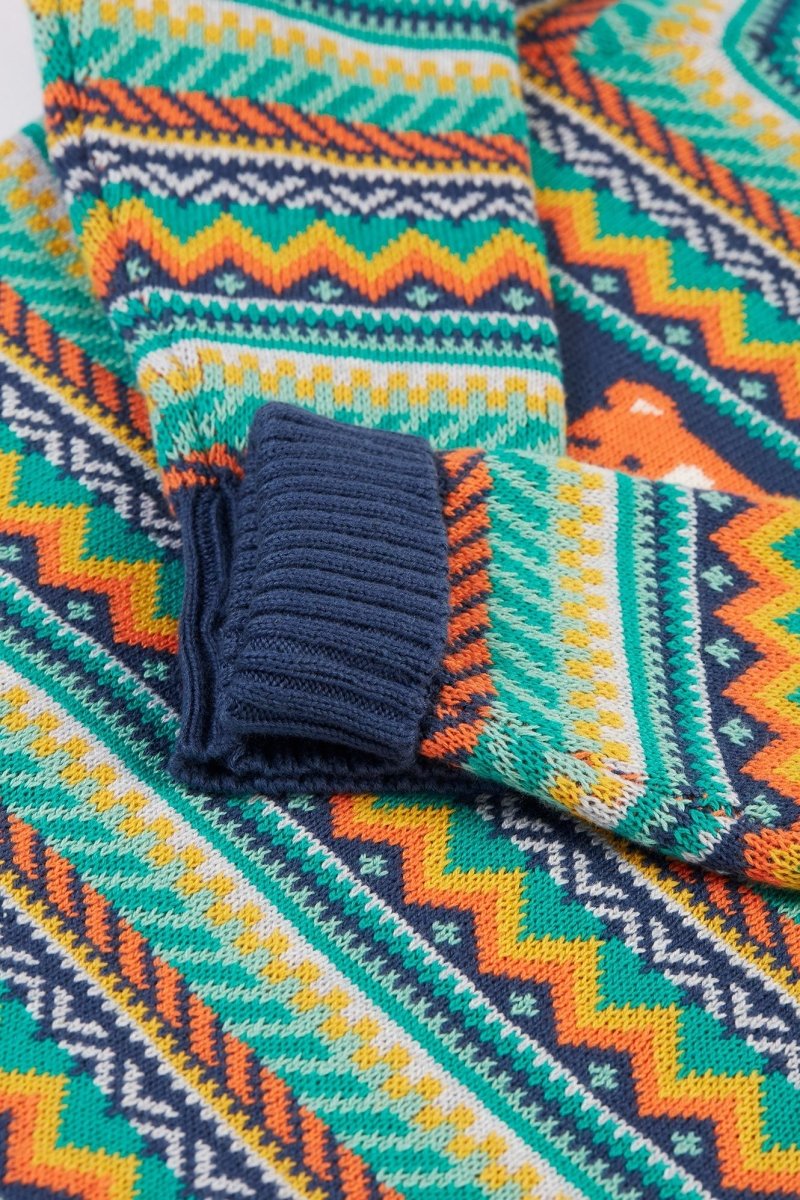 Fowey Fairisle Knitted Jumper - RUTHERFORD & Co