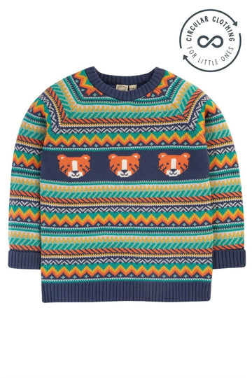 Fowey Fairisle Knitted Jumper - RUTHERFORD & Co