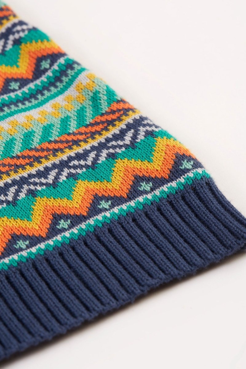 Fowey Fairisle Knitted Jumper - RUTHERFORD & Co