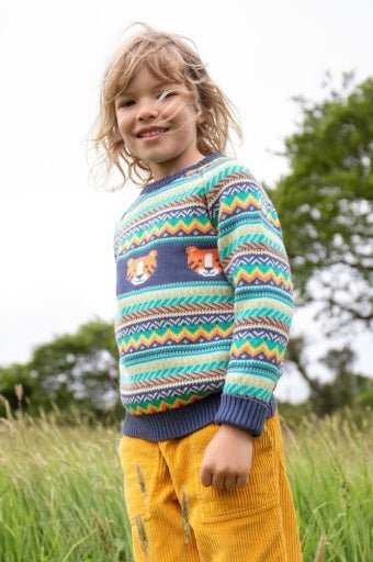 FOWEY FAIRISLE KNITTED JUMPER - RUTHERFORD & Co