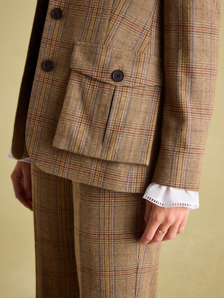 Foxley Check Tweed Suit Blazer - RUTHERFORD & Co