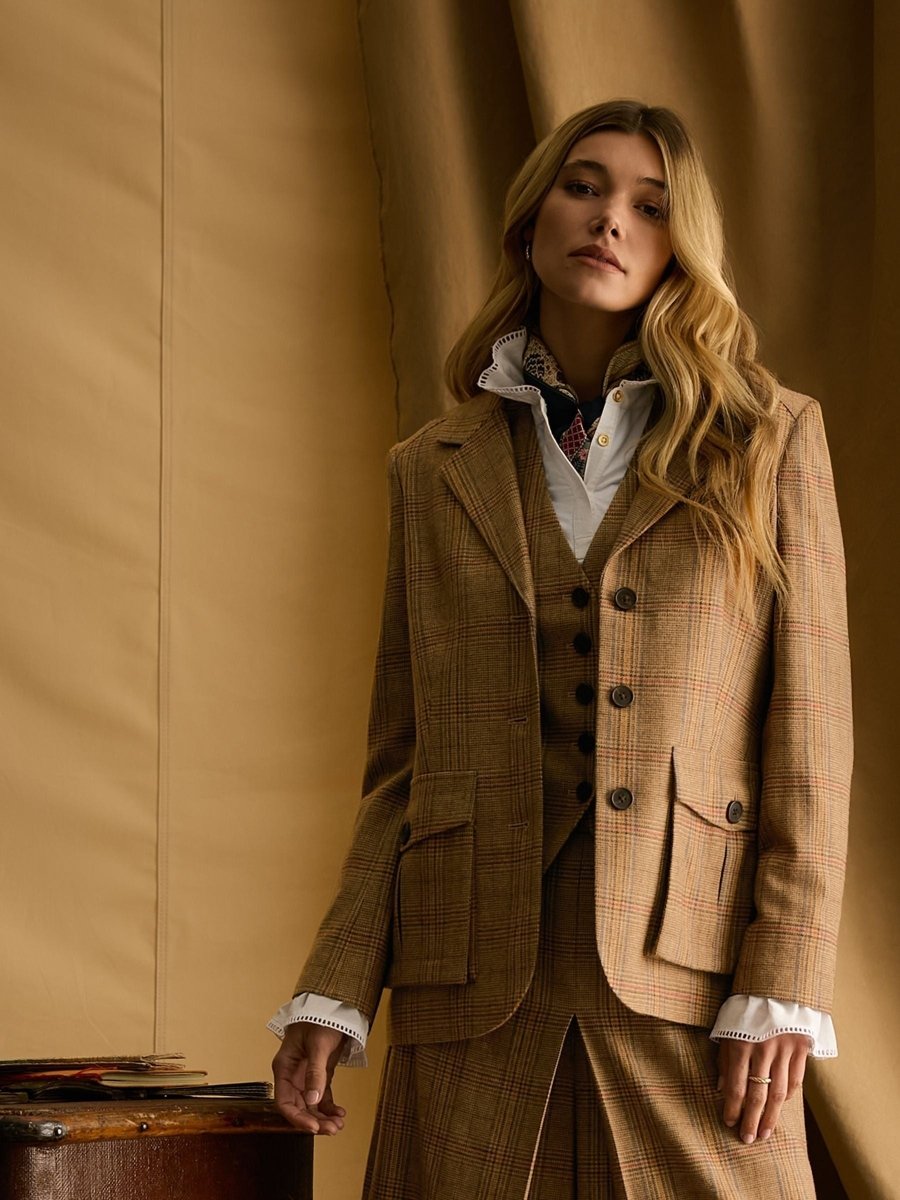 Foxley Check Tweed Suit Blazer - RUTHERFORD & Co
