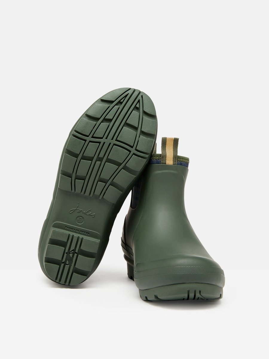 Foxton Wellibobs Green Neoprene Lined Ankle Wellies - RUTHERFORD & Co