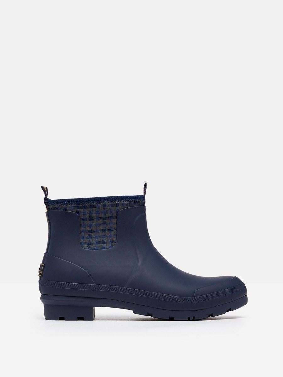 Foxton Wellibobs Navy Blue Neoprene Lined Ankle Wellies - RUTHERFORD & Co