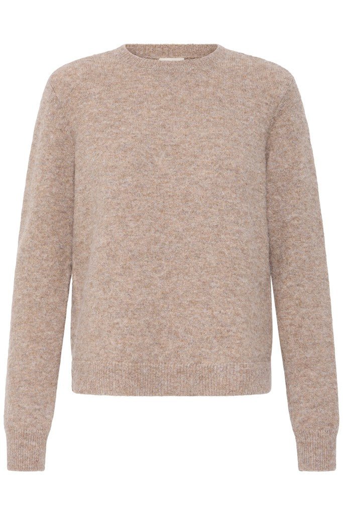 Fransa Fia Jumper Driftwood Melange - RUTHERFORD & Co