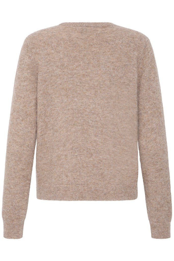 Fransa Fia Jumper Driftwood Melange - RUTHERFORD & Co