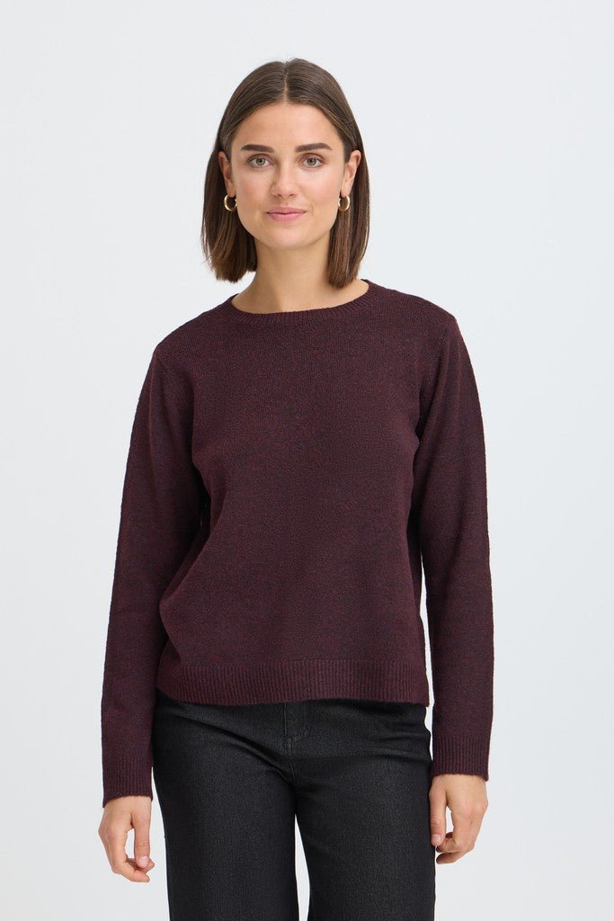 Fransa Fia Jumper Port Royale Melange - RUTHERFORD & Co