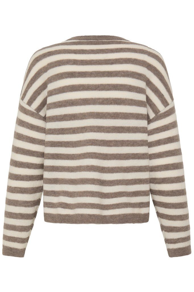 Fransa Idaa Pullover Driftwood Stripe - RUTHERFORD & Co
