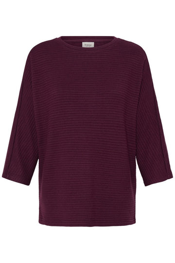 Fransa Jalira Long Sleeve Top Port Royale - RUTHERFORD & Co
