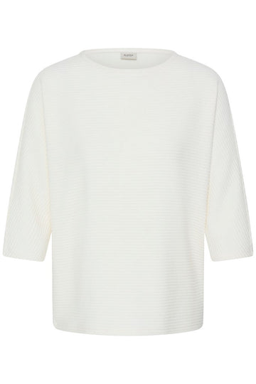 Fransa Jalira Long Sleeve Top Whisper White - RUTHERFORD & Co