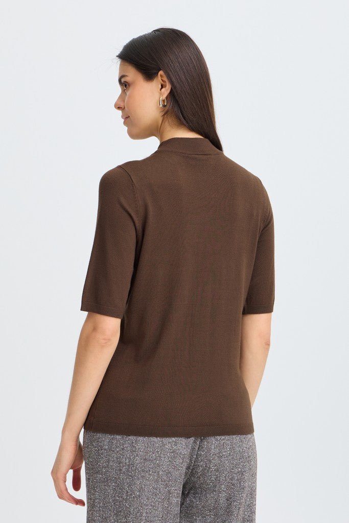 Fransa Mary Jumper Hot Fudge - RUTHERFORD & Co
