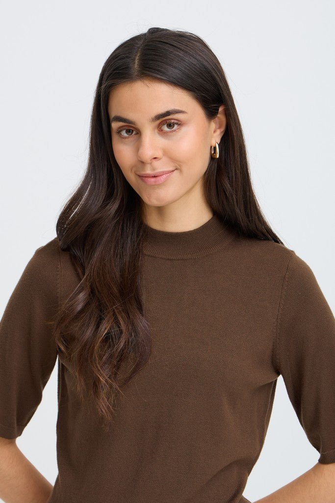 Fransa Mary Jumper Hot Fudge - RUTHERFORD & Co