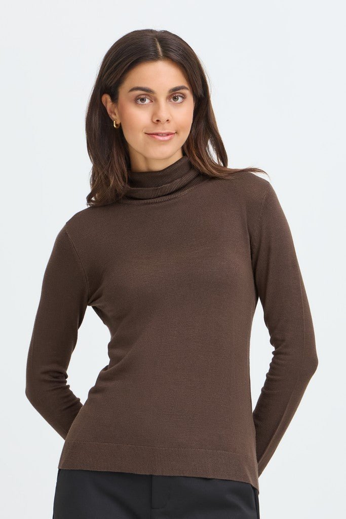 Fransa Mary Jumper Hot Fudge - RUTHERFORD & Co