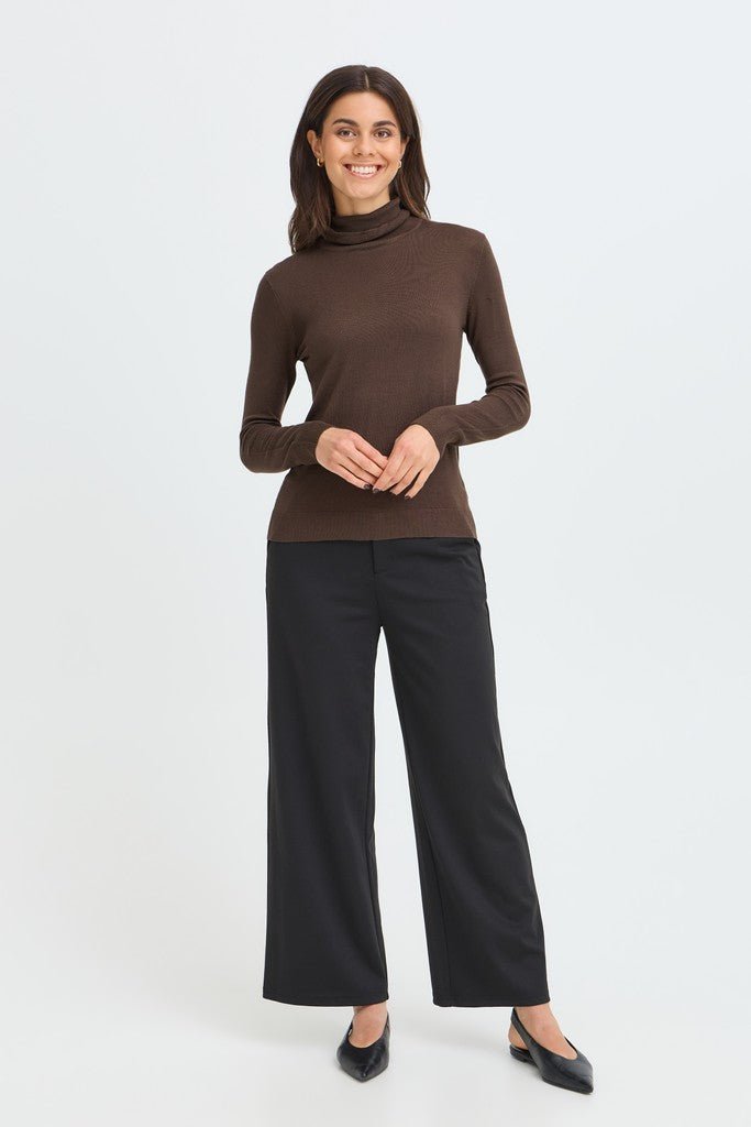 Fransa Mary Jumper Hot Fudge - RUTHERFORD & Co
