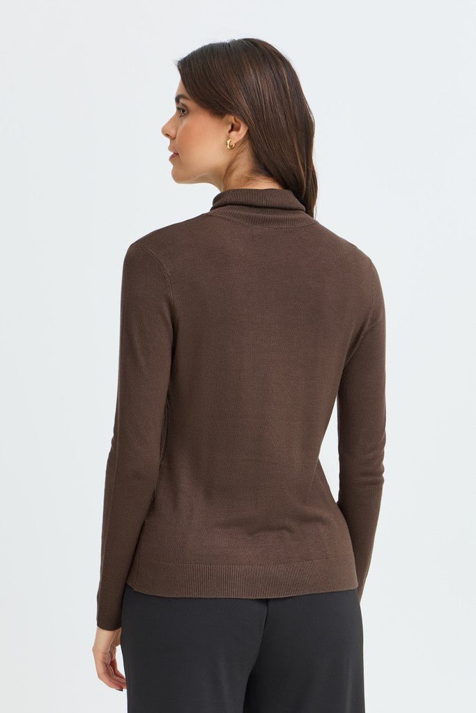 Fransa Mary Jumper Hot Fudge - RUTHERFORD & Co