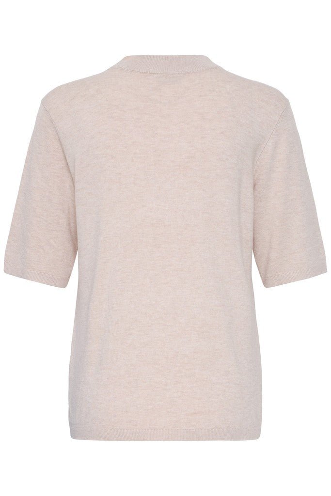 Fransa Mary Jumper Oatmeal Melange - RUTHERFORD & Co