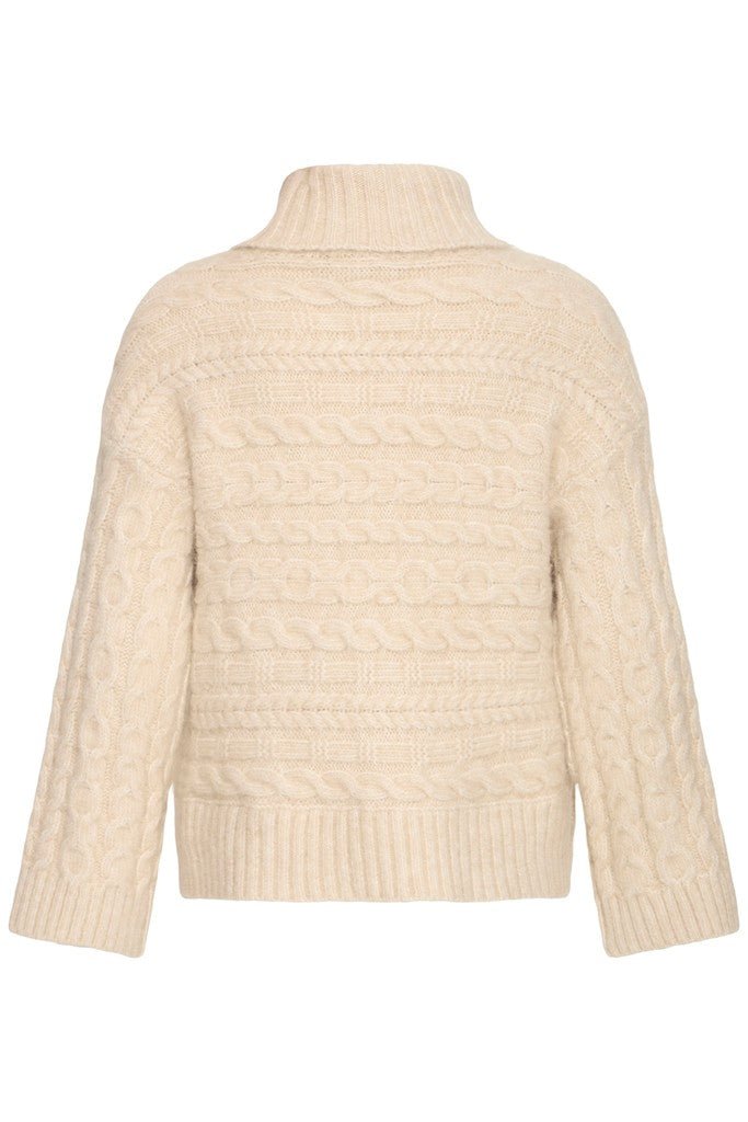 Fransa Sasha Pullover Oatmeal Melange - RUTHERFORD & Co