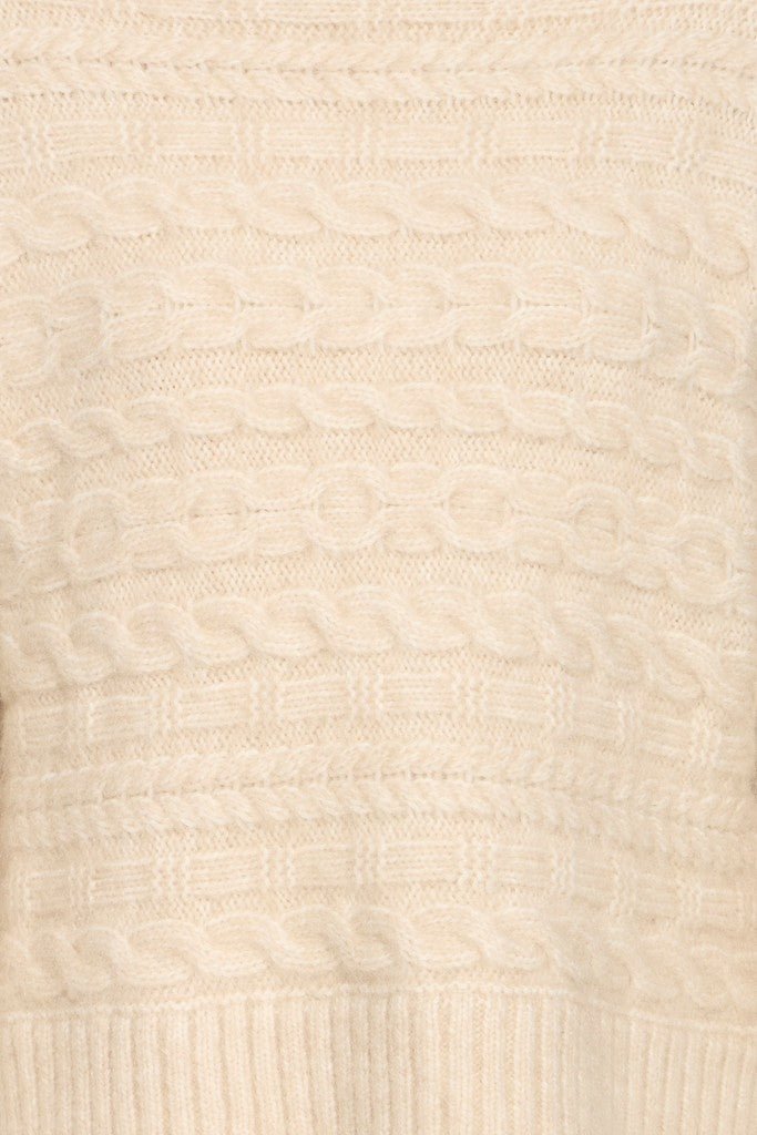 Fransa Sasha Pullover Oatmeal Melange - RUTHERFORD & Co
