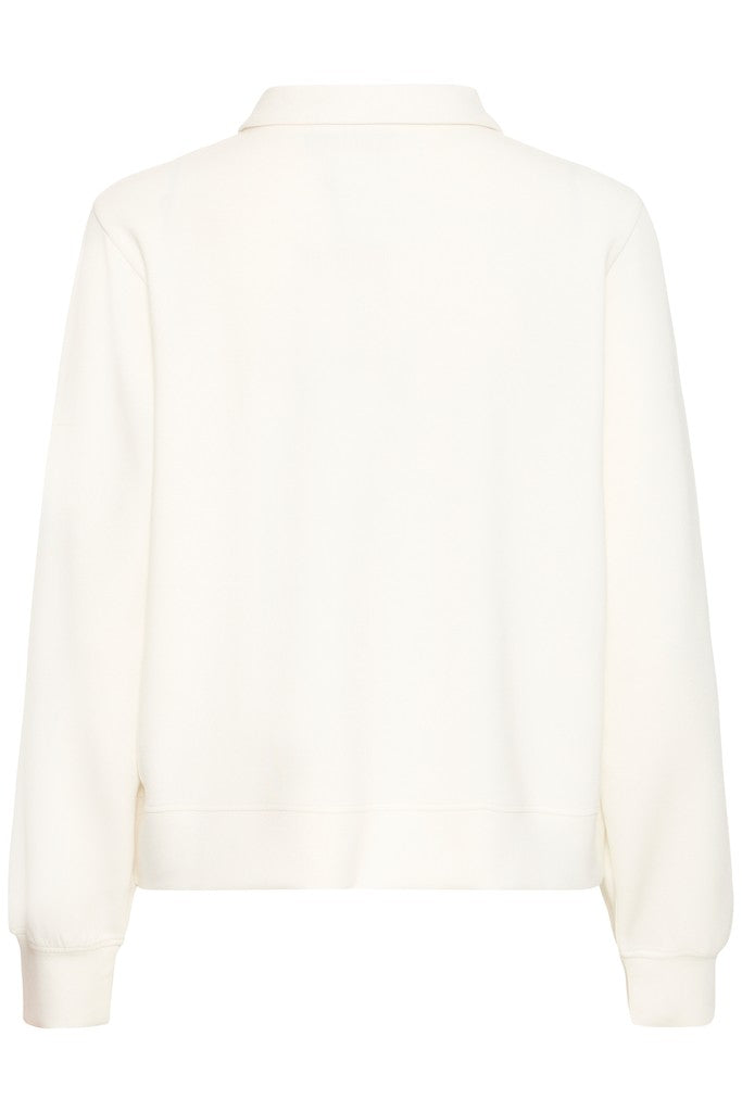 Fransa Aurora Sweatshirt Whisper White
