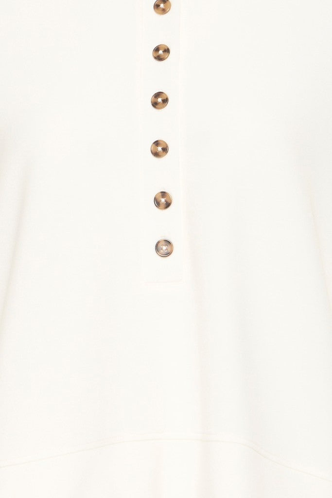 Fransa Aurora Sweatshirt Whisper White
