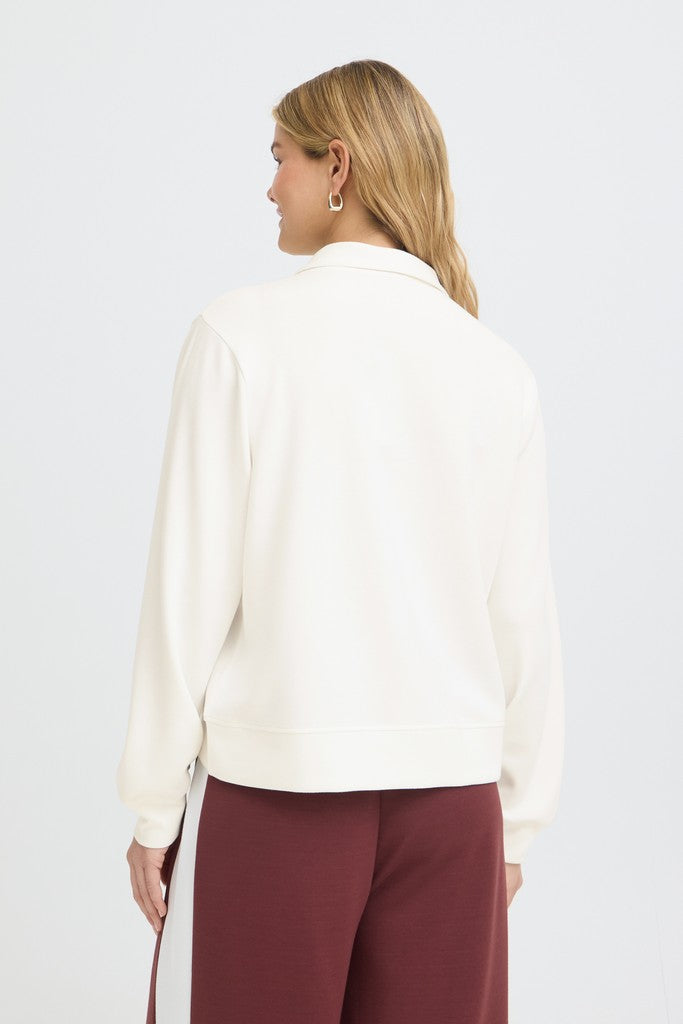 Fransa Aurora Sweatshirt Whisper White