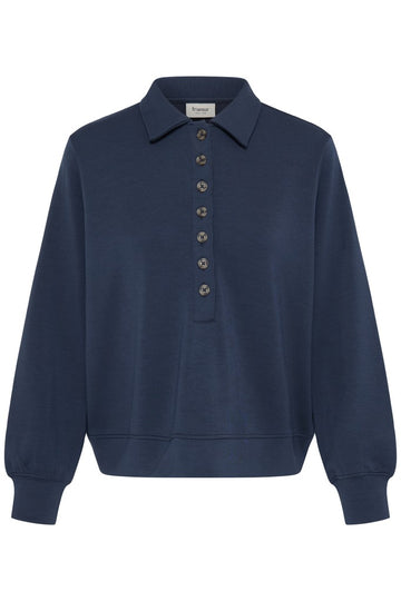 Fransa Aurora Sweatshirt Navy Blazer