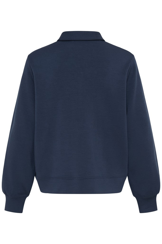 Fransa Aurora Sweatshirt Navy Blazer