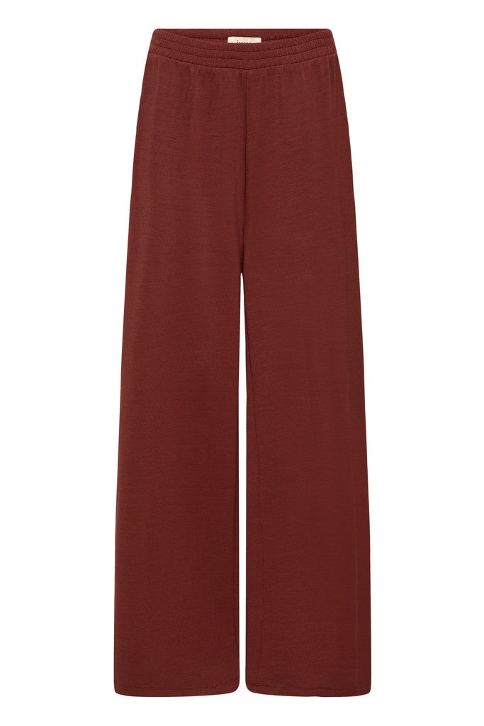 Fransa Aurora Trousers Rum With White Contrast