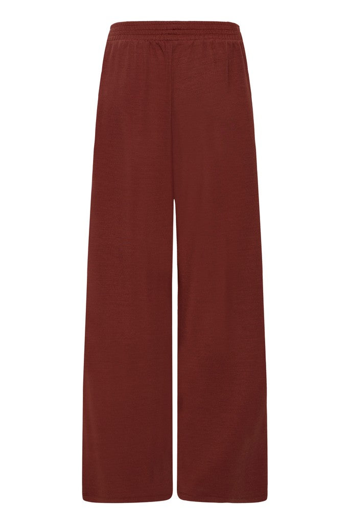 Fransa Aurora Trousers Rum With White Contrast