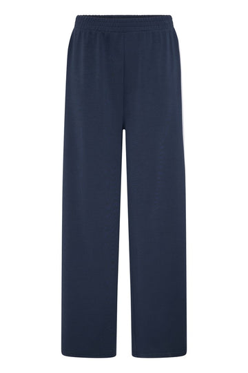 Fransa Aurora Trousers Navy With White Contrast