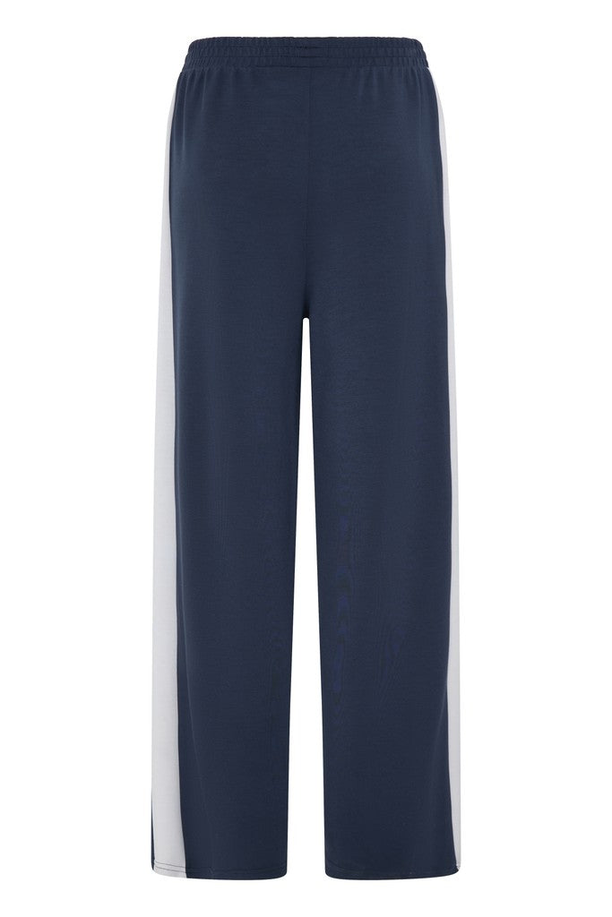 Fransa Aurora Trousers Navy With White Contrast