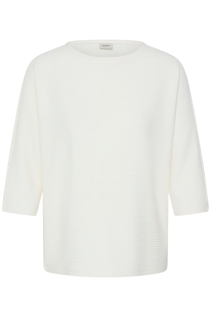 Fransa Jalira Long Sleeve Top Whisper White