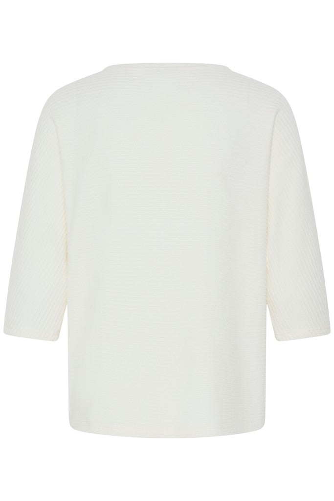Fransa Jalira Long Sleeve Top Whisper White