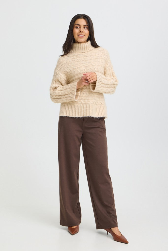 Fransa Sasha Pullover Oatmeal Melange