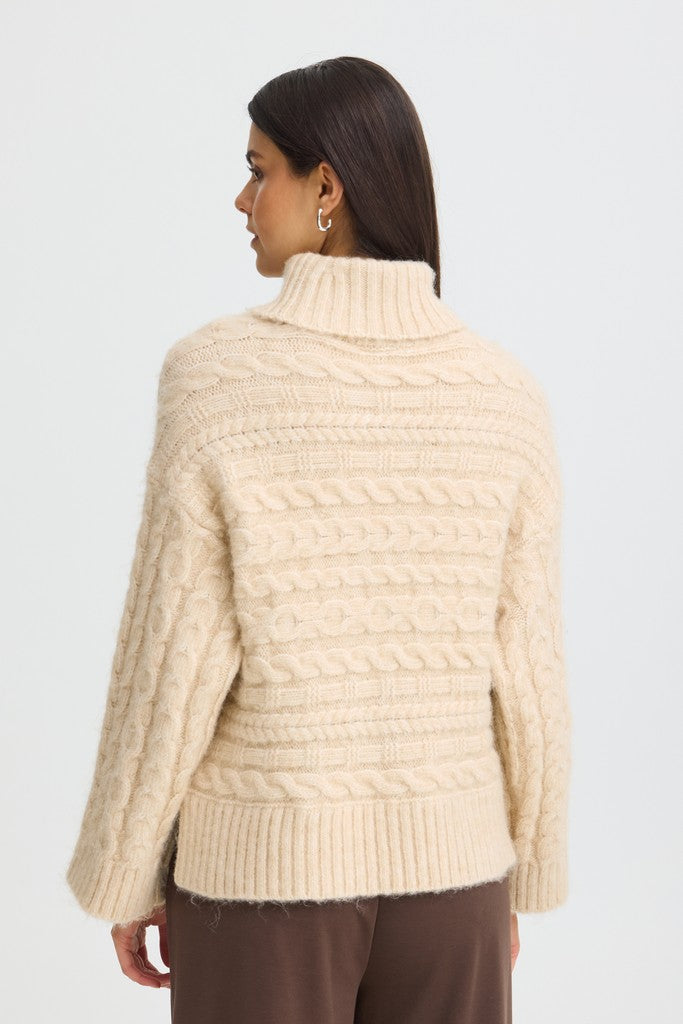 Fransa Sasha Pullover Oatmeal Melange