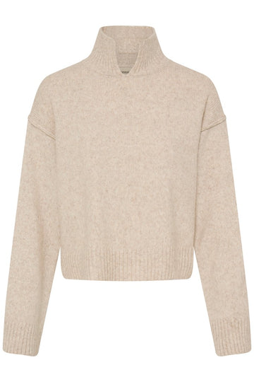 Fransa Gigi Pullover Oatmeal Melange