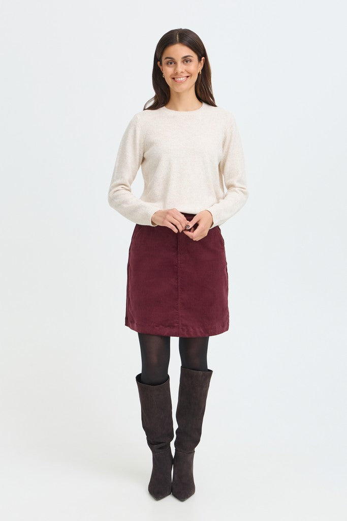 Fransa Fia Jumper Oatmeal Melange