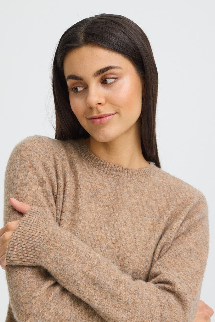 Fransa Fia Jumper Driftwood Melange