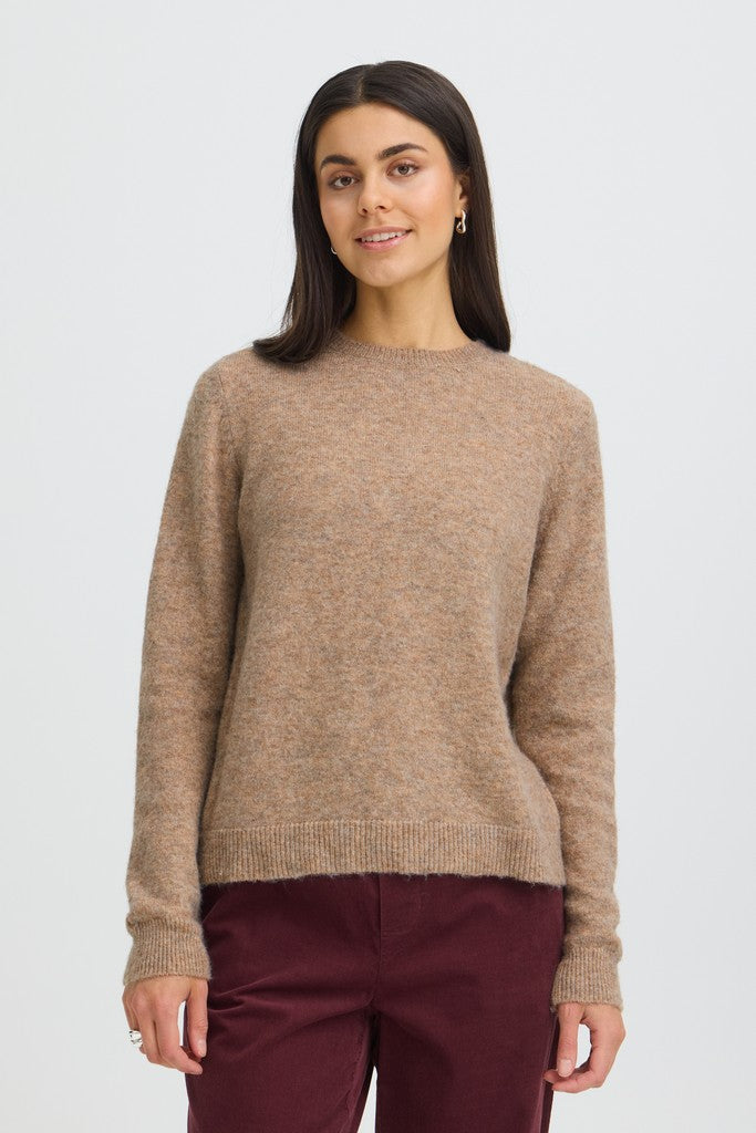 Fransa Fia Jumper Driftwood Melange