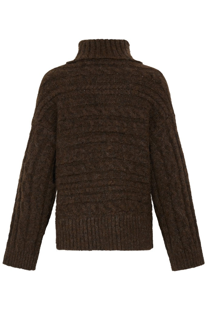 Fransa Sasha Pullover Hot Fudge Melange