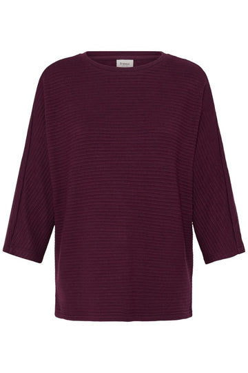 Fransa Jalira Long Sleeve Top Port Royale