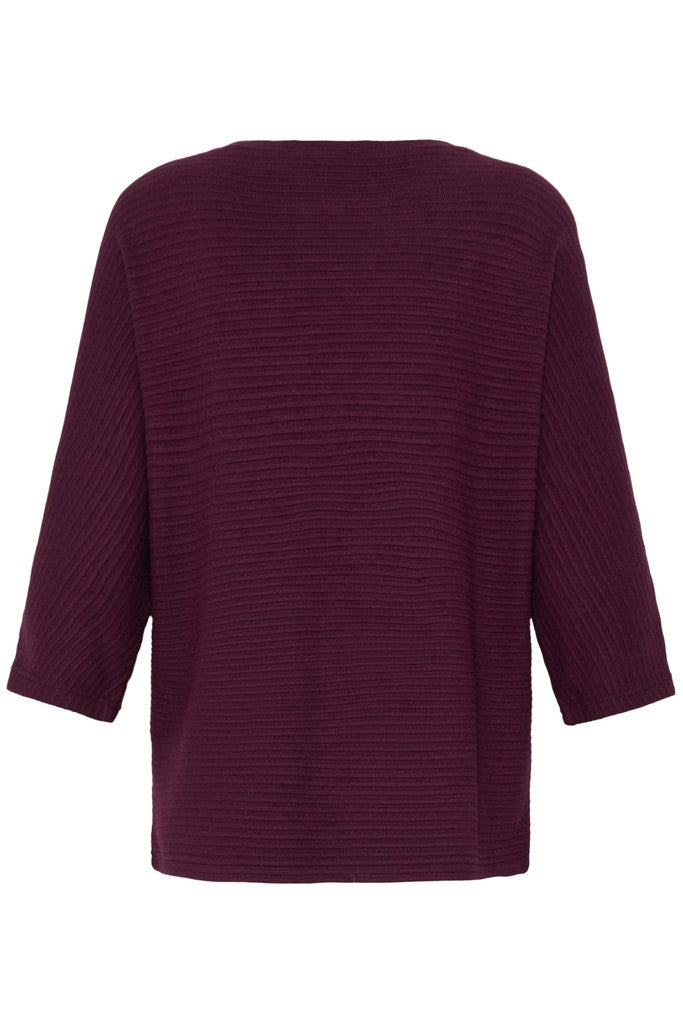 Fransa Jalira Long Sleeve Top Port Royale