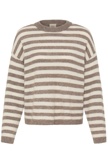 Fransa Idaa Pullover Driftwood Stripe