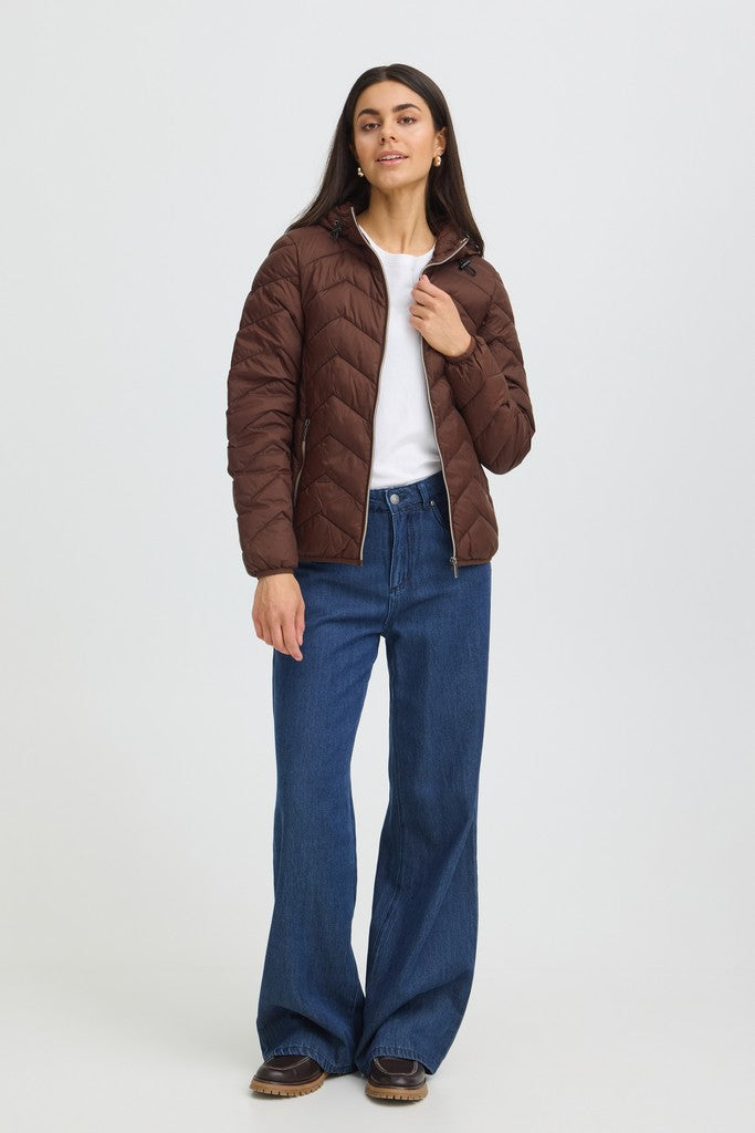 Fransa Bapadding Jacket Hot Fudge