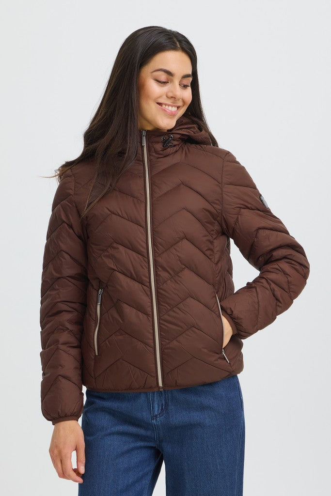 Fransa Bapadding Jacket Hot Fudge